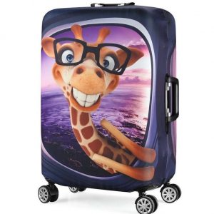 Funda para maletas jirafa divertida